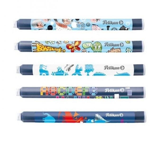 Cartuse Cerneala Albastru Royal Griffix set 5 buc, Pelikan [2]