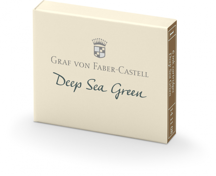 Cartuse Cerneala Deep Sea Green 6 buc/cutie, Graf von Faber-Castell [1]