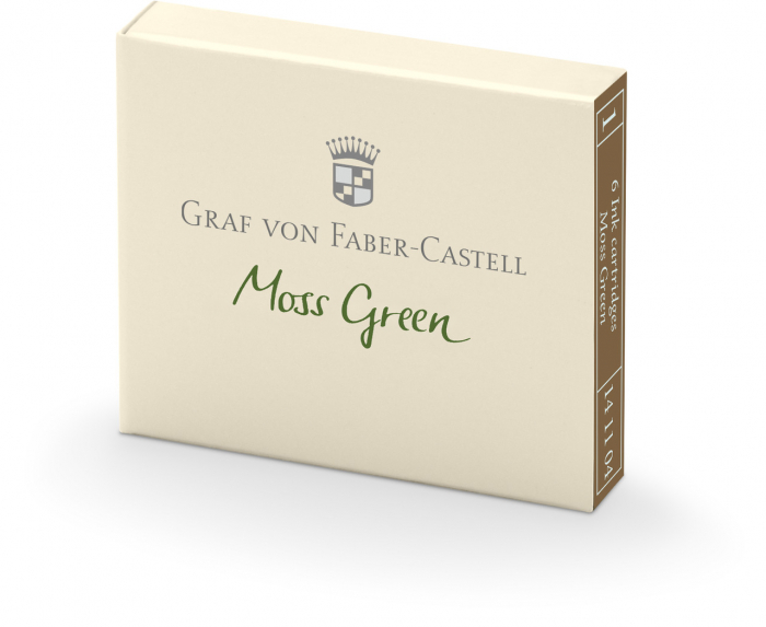 Cartuse Cerneala Moss Green 6 buc/cutie, Graf von Faber-Castell [1]