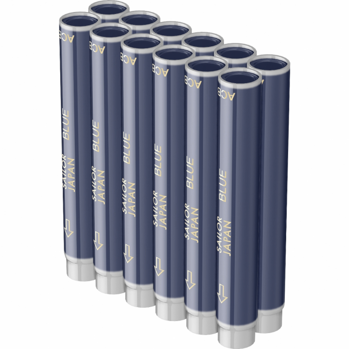 Cartuse cerneala Jentle Blue - set 12 buc, Sailor [2]