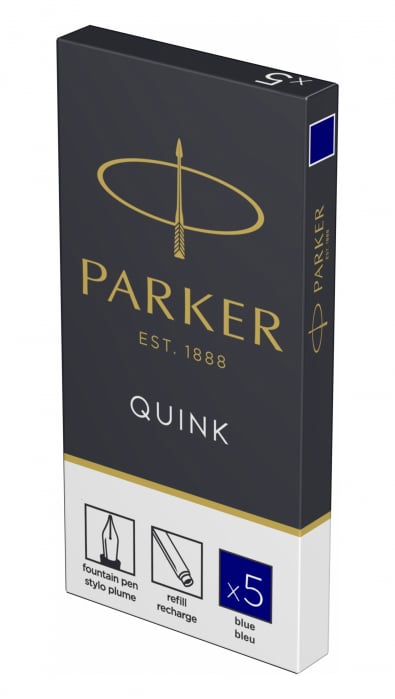 Cartuse Cerneala Parker Quink Blue set 5 buc [2]