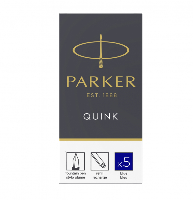 Cartuse Cerneala Parker Quink Blue set 5 buc [2]