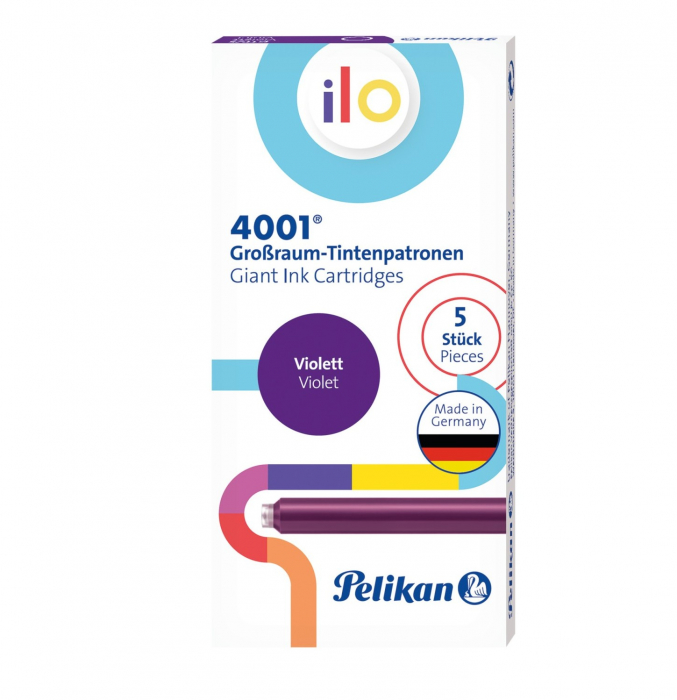 Cartuse Cerneala PELIKAN 4001 ILO Mov set 5 buc [4]