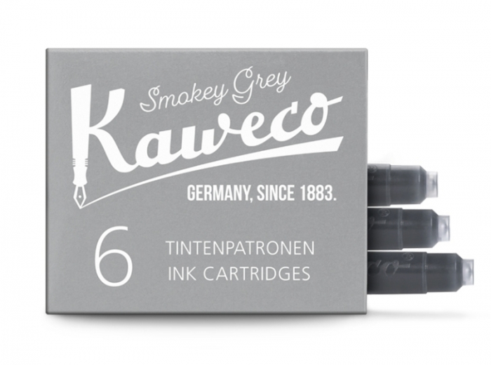 Cartuse cerneala set 6 buc Smokey Grey, Kaweco [2]