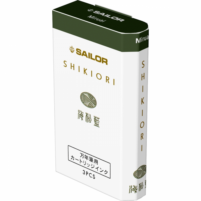 Cartuse cerneala Shikiori Spring Miruai Green - set 3 buc, Sailor [3]