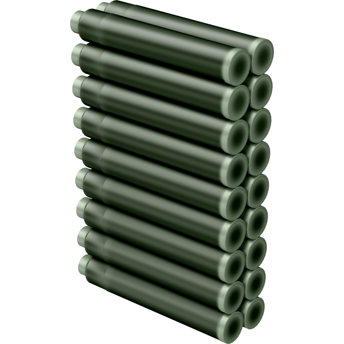 Cartuse set 18 buc - Green Umber [4]