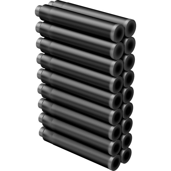 Cartuse set 18 buc - Jet Black [4]