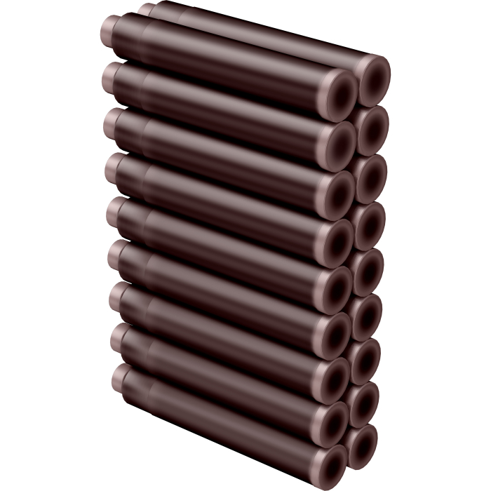 Cartuse set 18 buc - Oxblood [4]