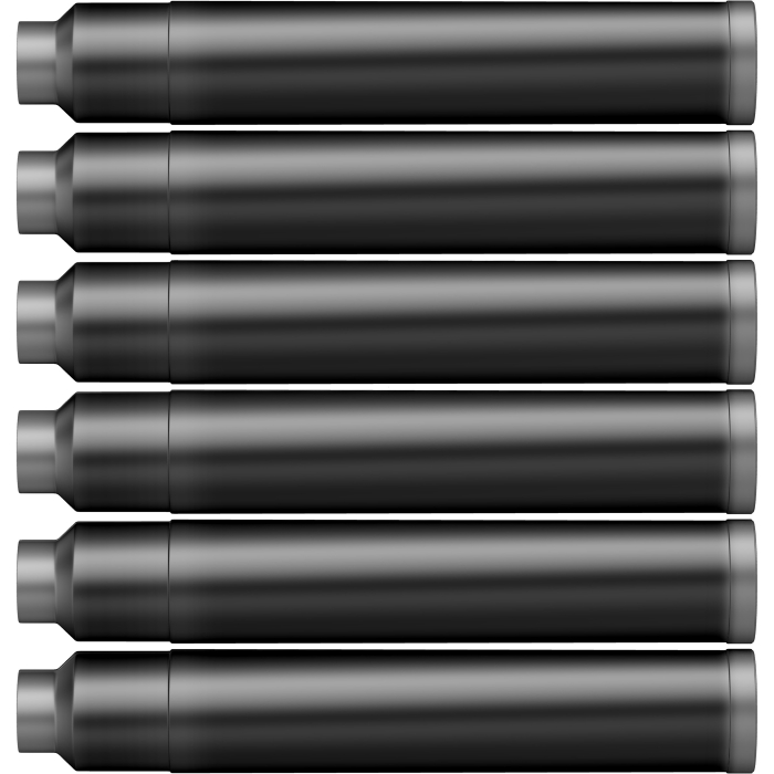 Cartuse set 6 buc - Jet Black [3]