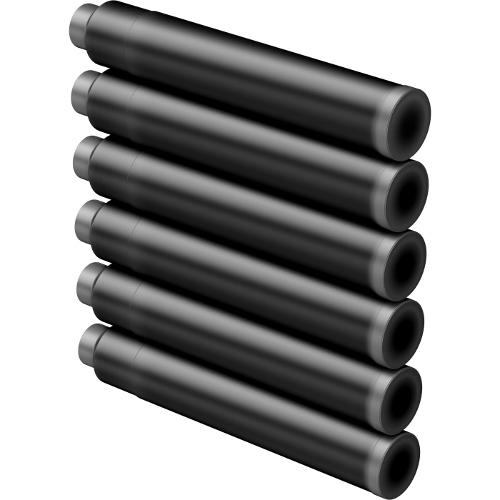Cartuse set 6 buc - Jet Black [4]