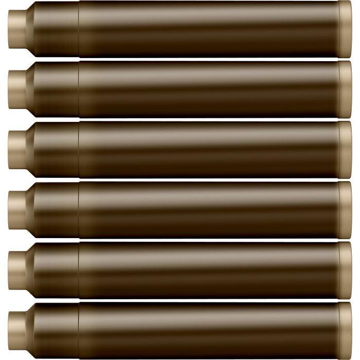 Cartuse set 6 buc - Warm Brown [3]