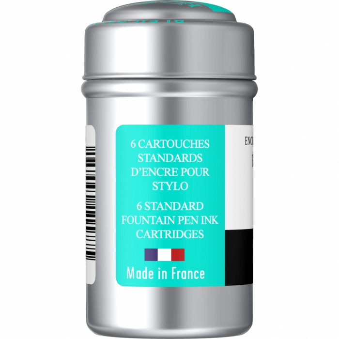 Cartuse Writing The Pearl of Inks Bleu Calanque set 6 cart, Jacques Herbin [4]