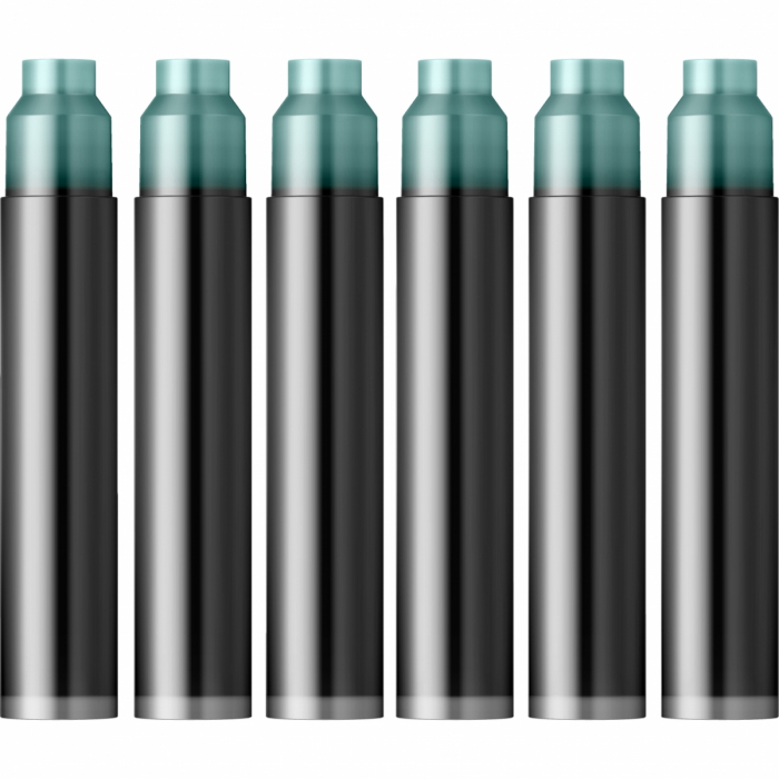 Cartuse Writing The Pearl of Inks Bleu Calanque set 6 cart, Jacques Herbin [2]