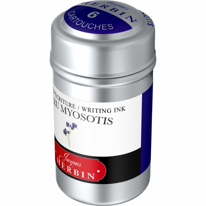 Cartuse Writing The Pearl of Inks Bleu Myosotis set 6 cart, Jacques Herbin [3]