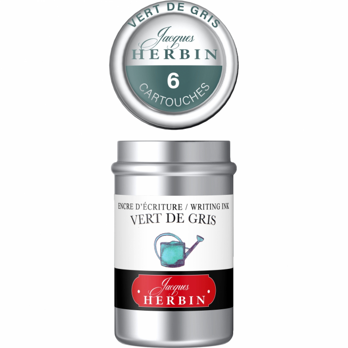 Cartuse Writing The Pearl of Inks Vert de Gris set 6 cart, Jacques Herbin [5]