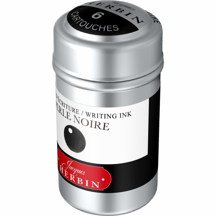 Cartuse Writing The Pearl of Inks Perle Noir set 6 cart, Jacques Herbin [3]