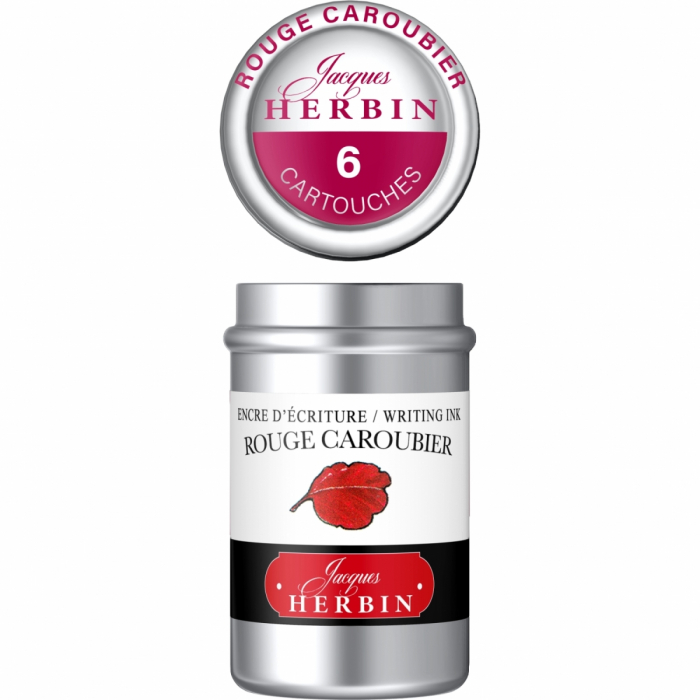 Cartuse Writing The Pearl of Inks Rouge Caroubier set 6 cart, Jacques Herbin [6]
