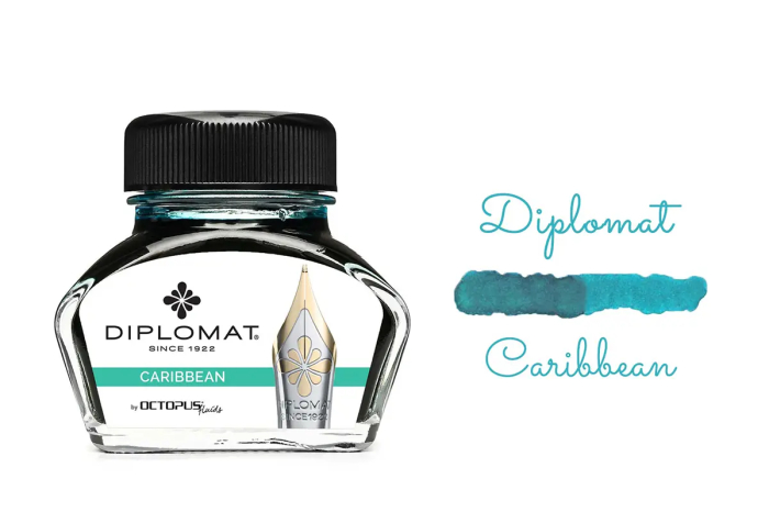 Cerneala Octopus 30 ml, Octopus Caribbean Turquoise, Diplomat [3]