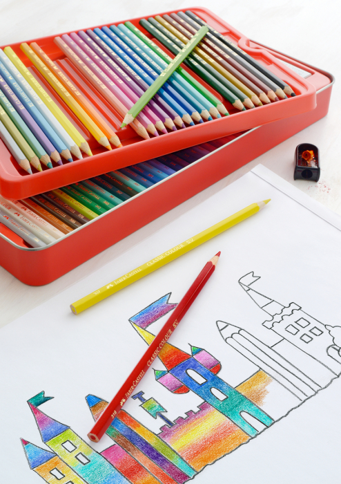Creioane Colorate Hexagonale 60 Buc + Accesorii, Faber-Castell [4]