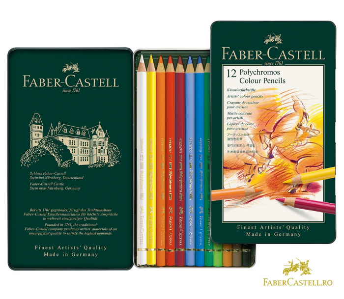 Polychromos Creioane Colorate 12 Culori Faber-Castell [2]