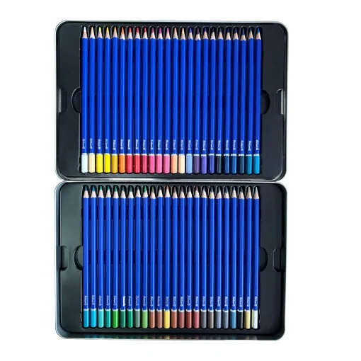 Creioane colorate Premium, set 48 culori,cutie metalica, Pelikan [2]