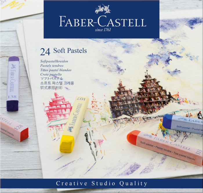 CREIOANE PASTEL SOFT 24 CULORI FABER-CASTELL [2]