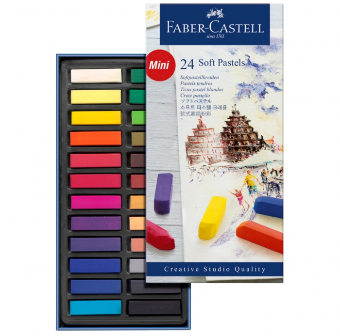 CREIOANE PASTEL SOFT MINI 24 CULORI FABER-CASTELL [2]