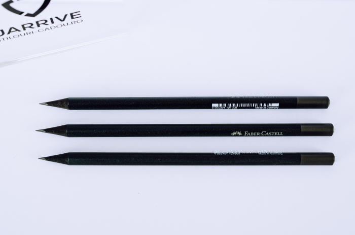 Creion Grafit Lemn Negru Urban ALL Black, Faber-Castell [2]