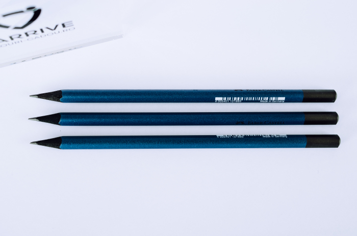 Creion Grafit Lemn Negru Urban Navy Blue, Faber-Castell [2]