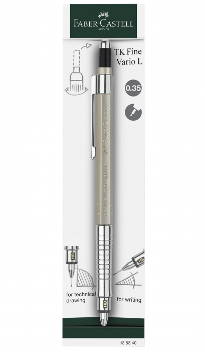 Creion mecanic 0.35 TK-Fine Vario Champagne-Gold, Faber-Castell [2]