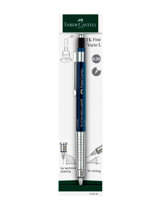 Creion mecanic 0.35 TK-Fine Vario Indigo, Faber-Castell [2]