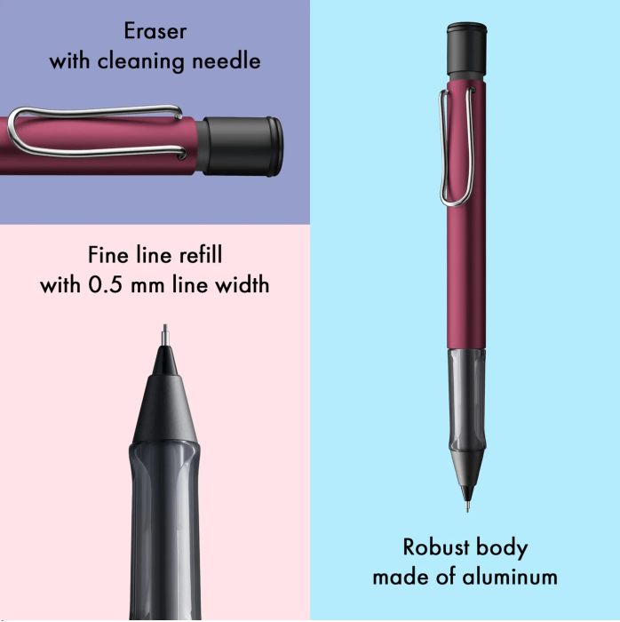 Creion Mecanic 0.5 Al-star 129 Black Purple, Lamy [4]