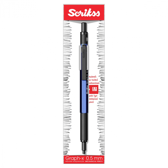 Creion Mecanic 0.5 Graph-X Blue CT Scrikss [2]