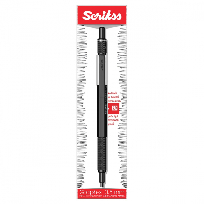 CREION MECANIC 0.5 GRAPH-X MATT BLACK BT SCRIKSS [2]