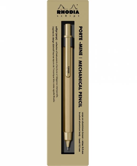 Creion Mecanic 0.5 mm Script Gold, Rhodia [6]