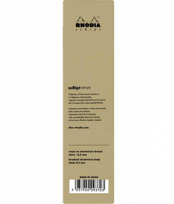 Creion Mecanic 0.5 mm Script Gold, Rhodia [7]