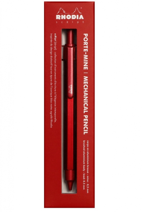 Creion mecanic 0.5 mm Red, Rhodia Script [2]