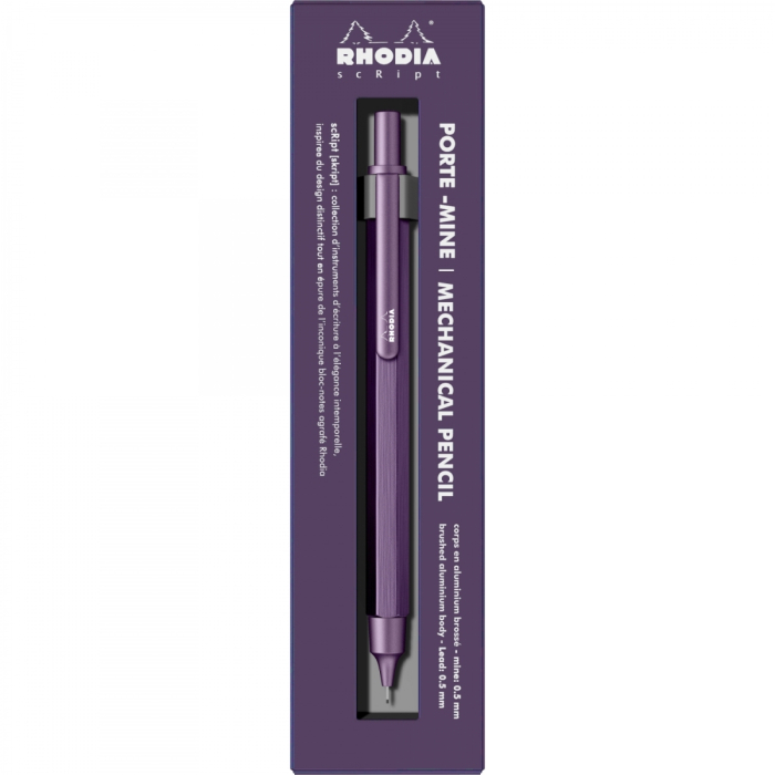 Creion Mecanic 0.5 mm Script Aubergine, Rhodia [2]