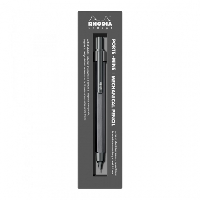 Creion mecanic 0.5 mm Titanium, Rhodia Script [5]
