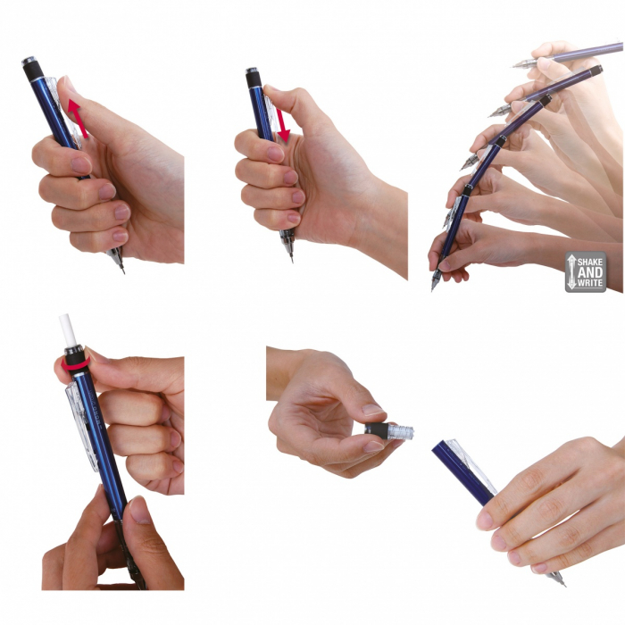 Creion Mecanic 0.5 Mono Graph Red Tombow [6]