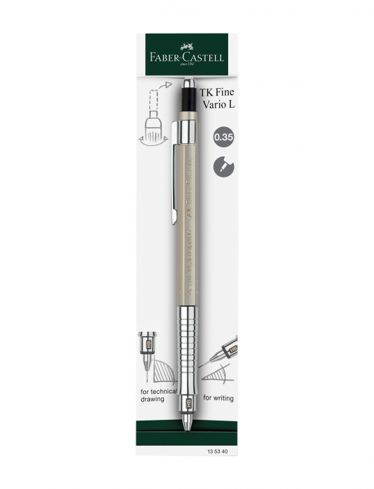 Creion mecanic 0.5 TK-Fine Vario Champagne-Gold, Faber-Castell [2]