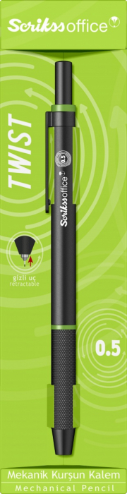 Creion Mecanic 0.5 Twist Green Line BT, Scrikss [2]