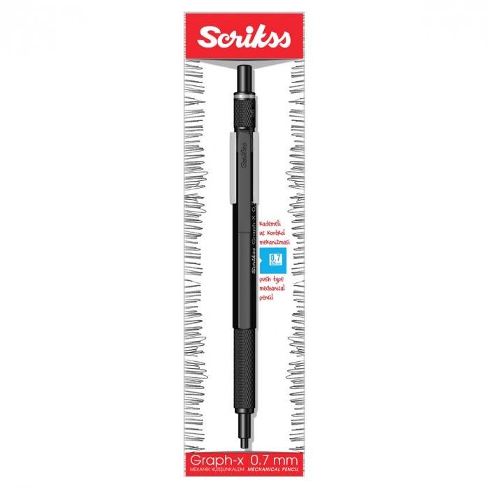 CREION MECANIC 0.7 GRAPH-X MATT BLACK BT SCRIKSS [3]