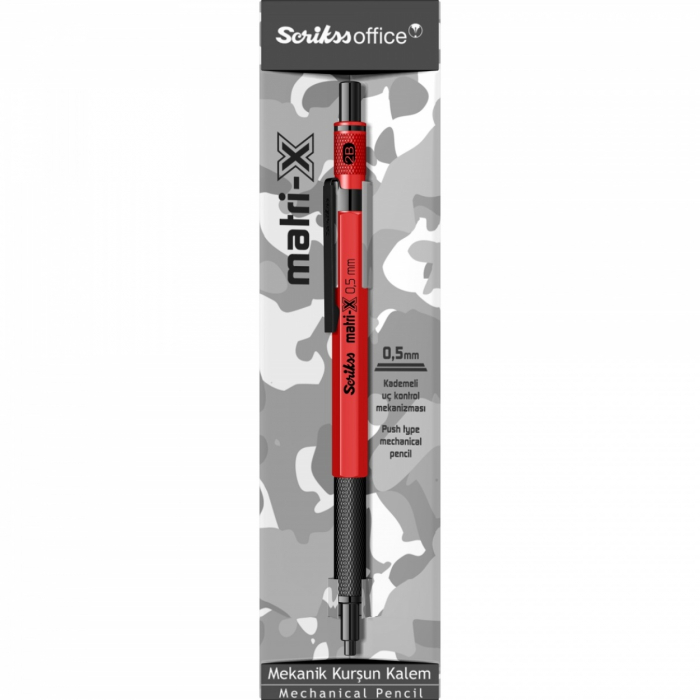Creion Mecanic 0.5 Matri-X Red BT Scrikss [6]