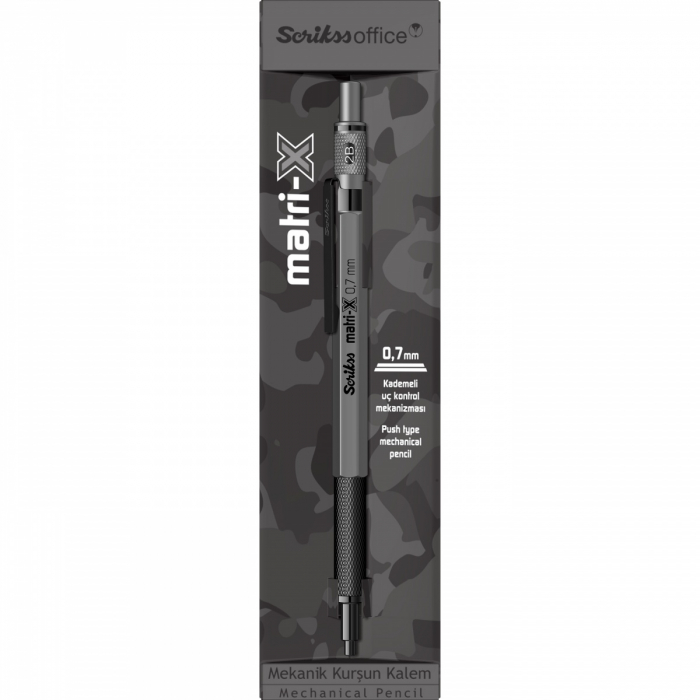 Creion Mecanic 0.7 Matri-X Gray BT, Scrikss [2]