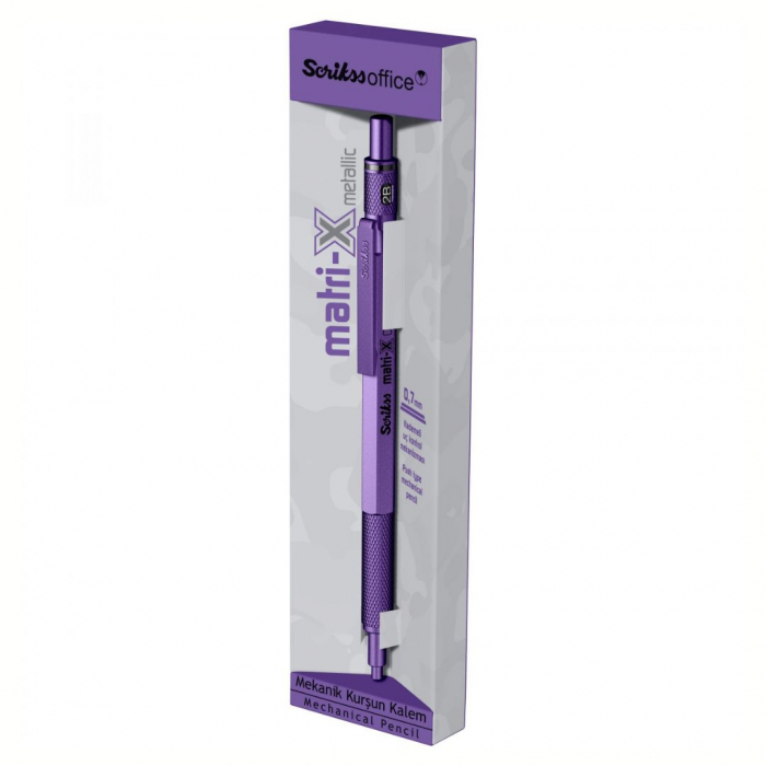 Creion Mecanic 0.7 Matri-X Metallic Purple MPPT, Scrikss [3]