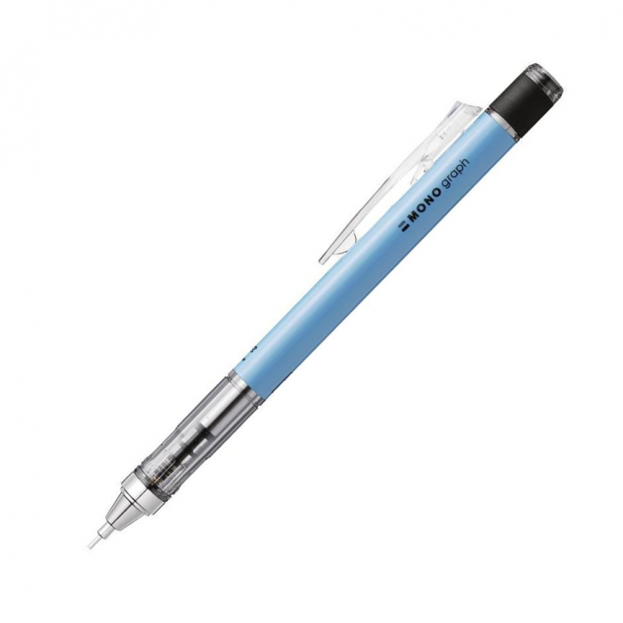 Creion mecanic 0.7 mm Mono Graph Neon Blue, Tombow [1]