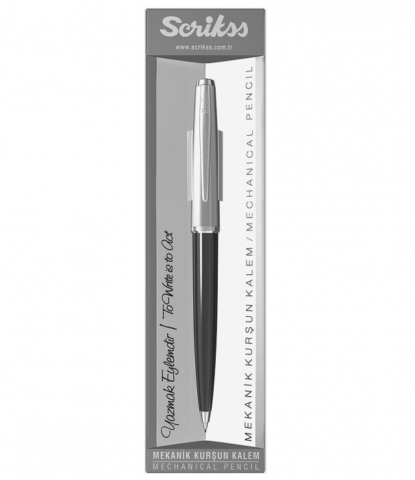 Creion Mecanic 0.7 Metropolis 78 Black Chrome CT, Scrikss [2]