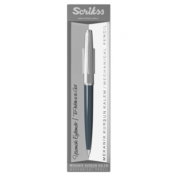 Creion Mecanic 0.7 Metropolis 78 Navy Blue Chrome CT, Scrikss [2]