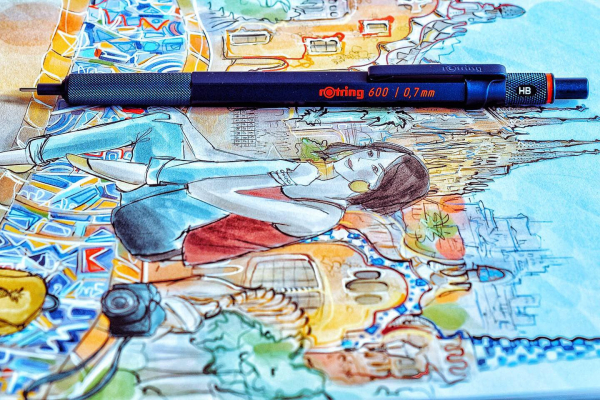 Creion Mecanic 0.7 rOtring 600 Iron Blue, Rotring [6]